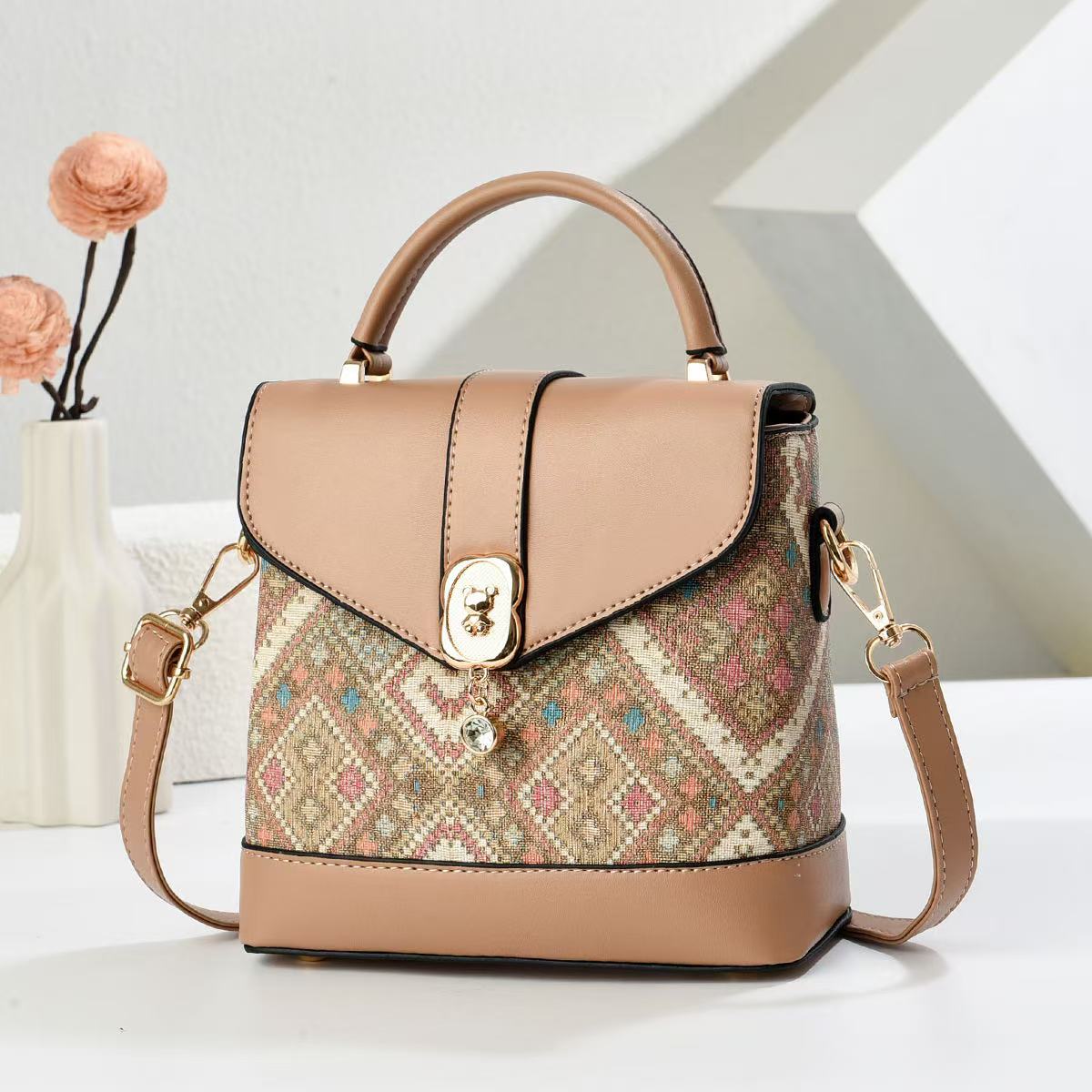 Designer Cross Body Bags Fashionable Bucket Shoulder Handbag - Casual Chic Crossbody Bag for Women, Lightweight Everyday Purse