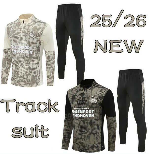 25/26 Season Eindhoven long tracksuit long sleeved training suit kit uniform chandal adult sweatshirt Sweater Men KIDS Eindhovense training shirt long