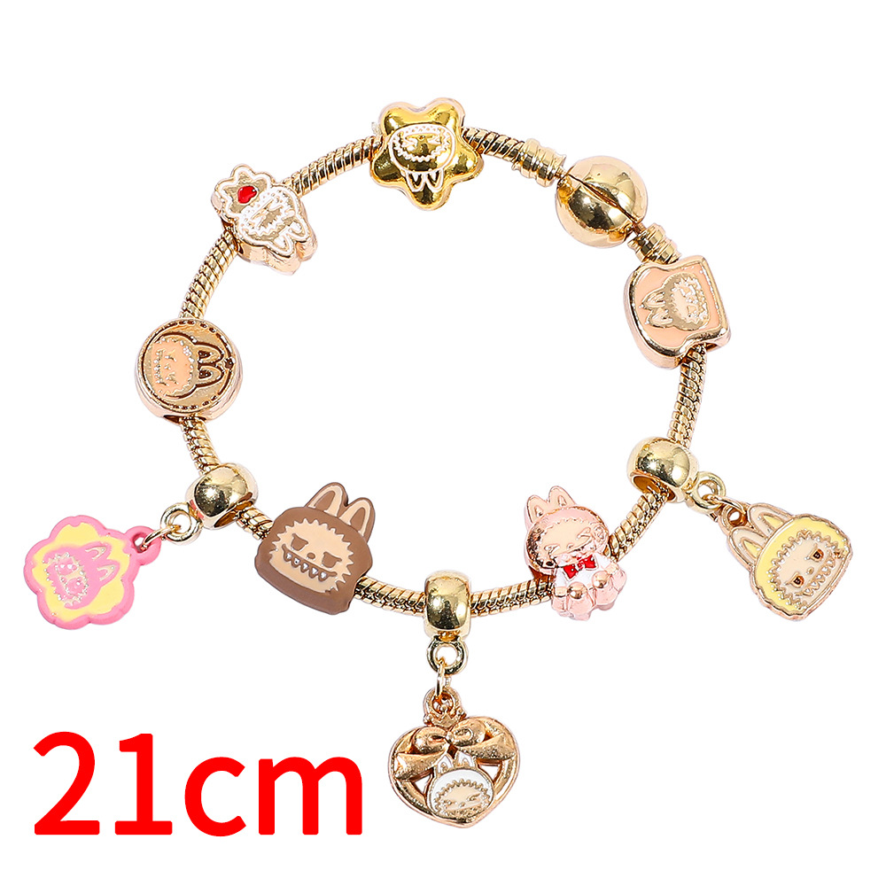 Jewelry Bracelets Charm Bracelets Cartoon Animation Labubu Bracelet: Fashionable and Creative DIY Beaded Labubu Bracelet Jewelry