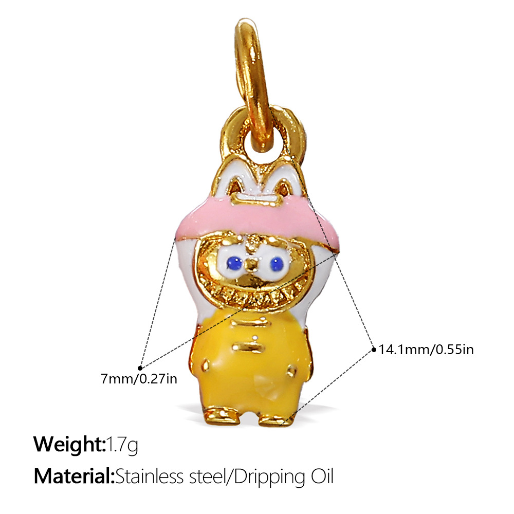 Necklaces Pendants Pendant Necklaces fashionable cartoon pendant stylish pendant Chic Labubu Jewelry Kits with Distinctive Toy Character Accents