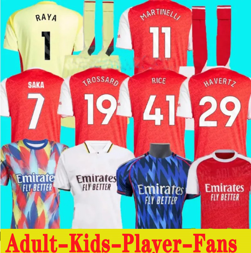 SMITH ROWE G.JESUS SAKA soccer jerseys SALIBA 25 26 Fans Player version ODEGAARD JORGINHO NKETIAH 2025 2026 football kits shirt Men set ArSeN Long sleeve