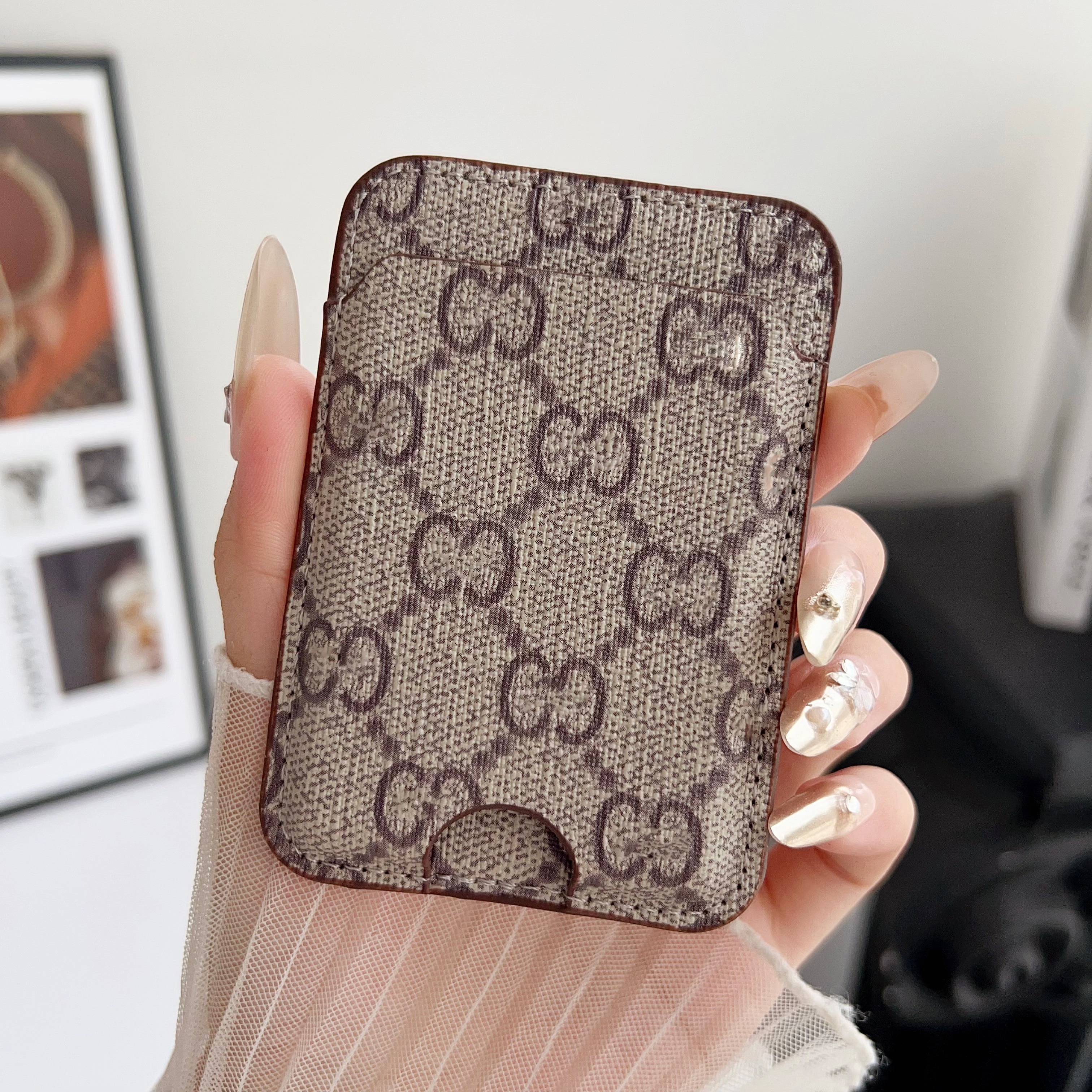 2025 New New Magsafe Magnetic Design Leather Card Holder Wallet Case For Iphone 14 Pro Max 13 12 Bag Cover Cell Phone Accessories Free Shipp