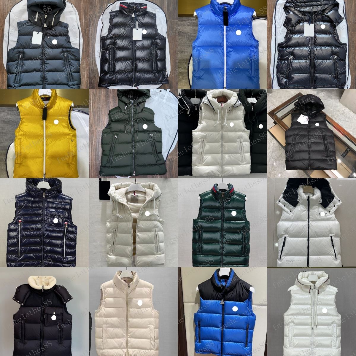 Designer Mens Vests Puffer Vest Men Waistcoat Male Winter Down Vests puffer jacket Unisex Couple Bodywarmer Woman Mans Jacket Sleeveless Have NFC