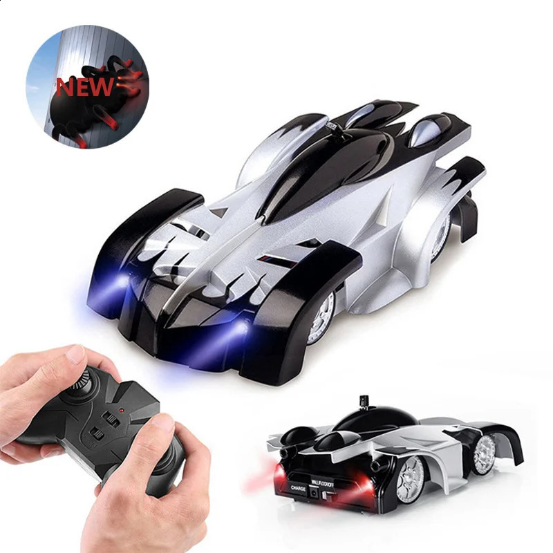 2.4G RC CAR Wall Climbing Car Remote Control Toys Climb Wall Ceiling Light Racing Model Electric Antigravity Children Toy 250827