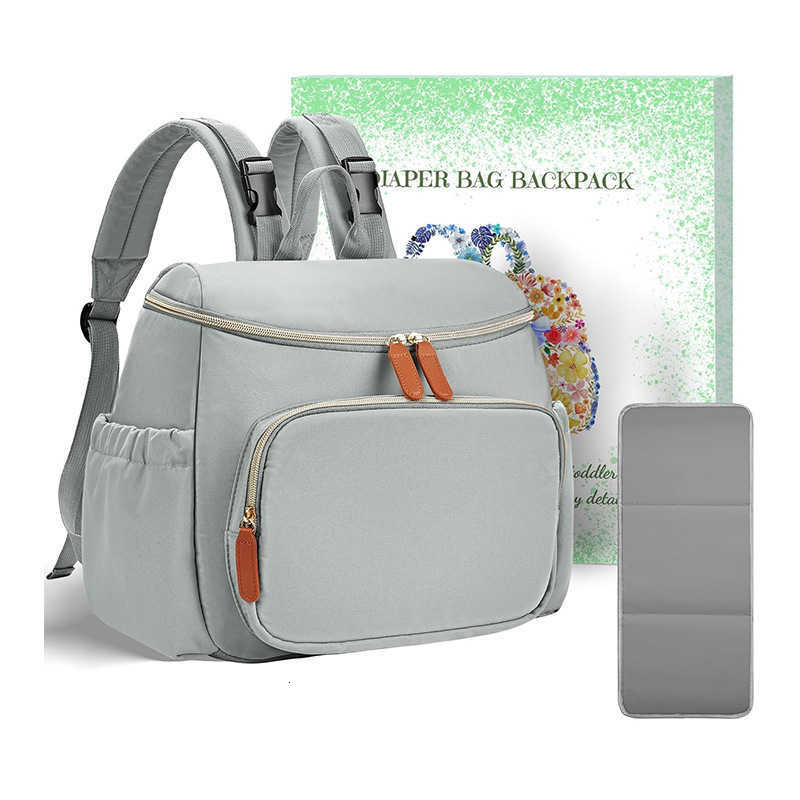 Diaper Bag Backpack Womens Leather Backpack Travel Backpack Baby Backpack with Mop and Wet Clothes Capacity X250220