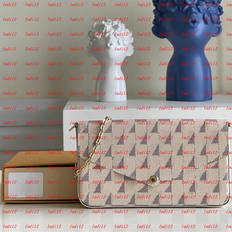 10a Multicolor multi pochette felice bag Womens crossbody shoulder bag designer handbag mirror quality Luxury Mahjong bag three piece set envelope wallet tote