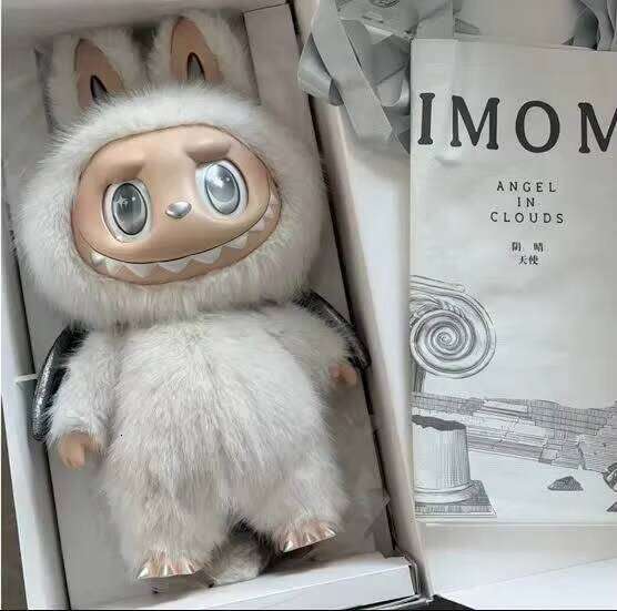 Zimomo Angel In Clouds Labubu The Monsters Big 58Cm Vinly Plush Doll