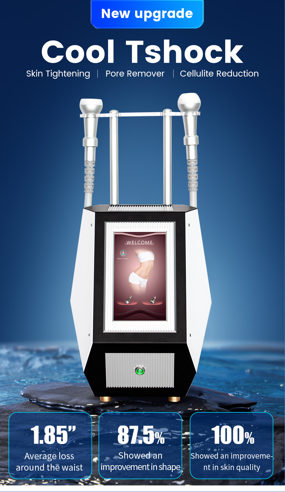 New Dual-Temperature Skin Contouring Device Portable Body Firming Equipment CE Certified Non-Invasive Cooling