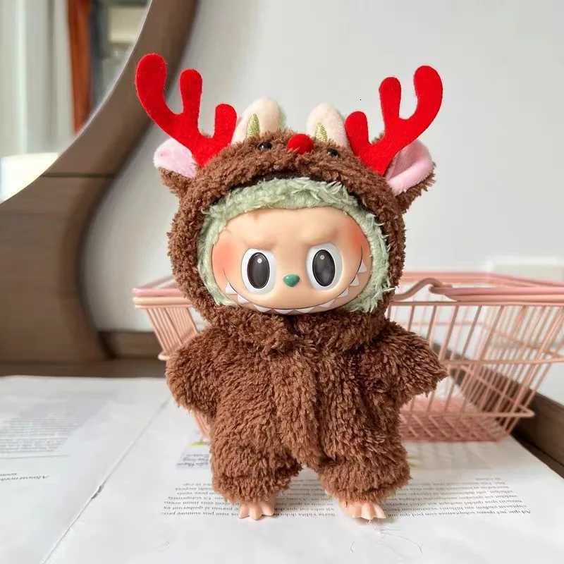 17cm LABUBU Christmas Santa Outfit Gen13 Doll Clothes Set for Vinyl Figures Festive Santa Costume with Accessories X250826