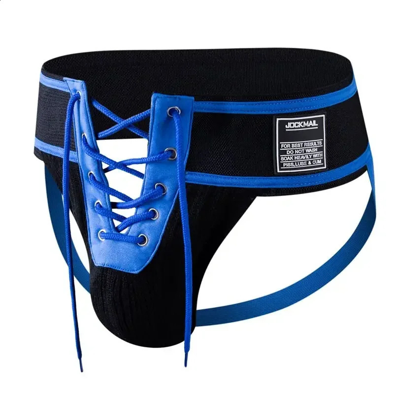 Mens Underwear Men Sexy Briefs Jockstrap Front Pouch Open Tether Binding Straps Panties Thongs Underpants Gay Slip Homme Srting250827