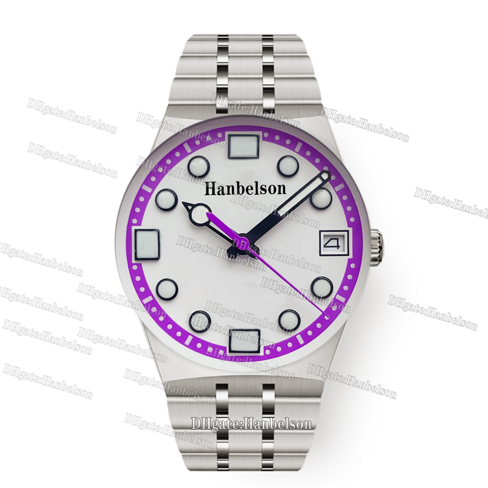 Mens Automatic Mechanical Watch Sport Style Rainbow Color Ceramic Bezel, Full 904L Stainless Steel Case Sapphire Crystal, 7 Multi-Color Options