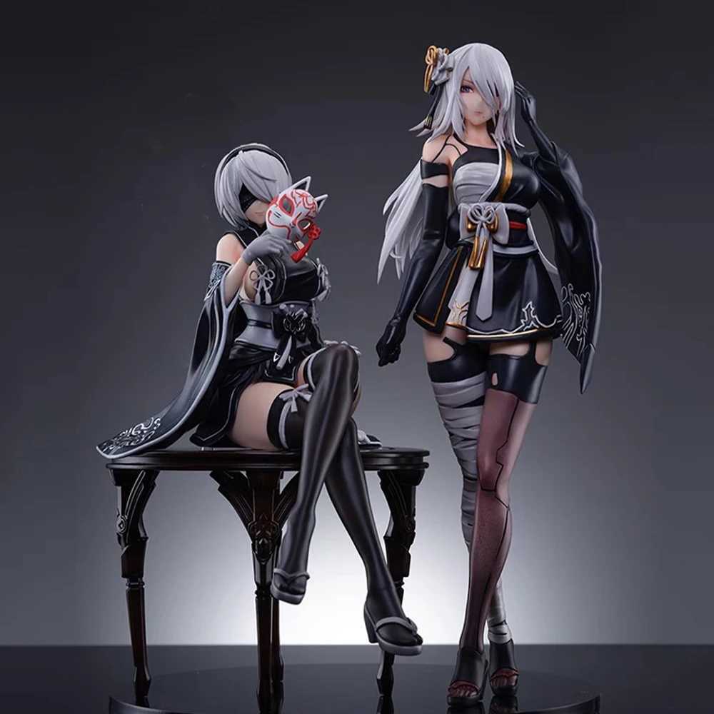 NieR Anime A2 Figure 2B YORHA No2 Type B Action Figure 2B Figurine Kimono Style Model Statue Collection Ornament Cartoon Gifts W250827
