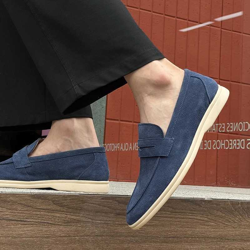 Luxury Brand Designer Loafers Men Solid Color Fi Casual Leather Shoes Men Driving Shoes Quality Men Business Office ShoesXJ250827