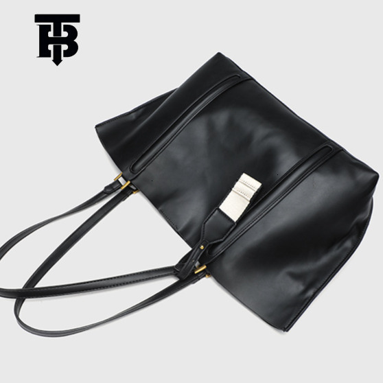 TB BHULAMTE Women's Premium Minimalist Large Capacity Handbag Designer Luxury Retro Shoulder Bag European And American Style Shopping Shoulder Un