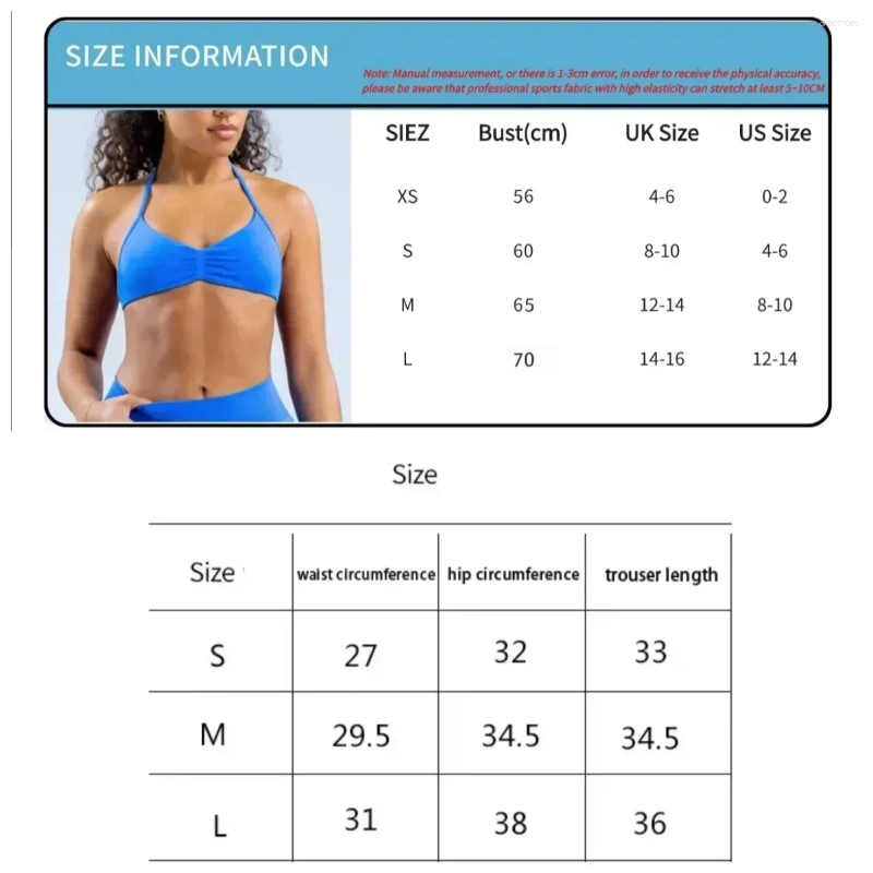 Women's Tracksuits 2Pcs Gym Set Seamless High Waist Leggings Sports Bra Top Workout Outfit Fitness Activewear Running Training Clothes