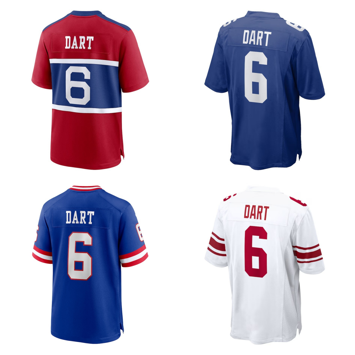 Jaxson Dart 6 Jersey Football Jerseys Blue White Red Color Stitched Men's Size S-XXXL