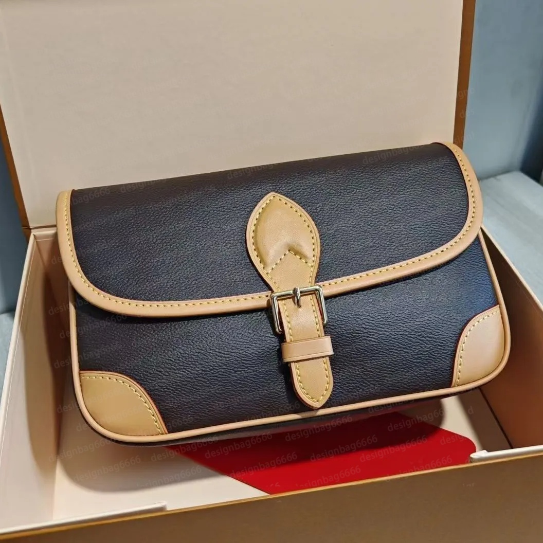 luxury bag Designer Bag Shoulder Bag designer wallet rossbody bags womenLeather Messenger Bag Old Flower Handbag Baguette Canvas Wide Strap shoulder purse sac
