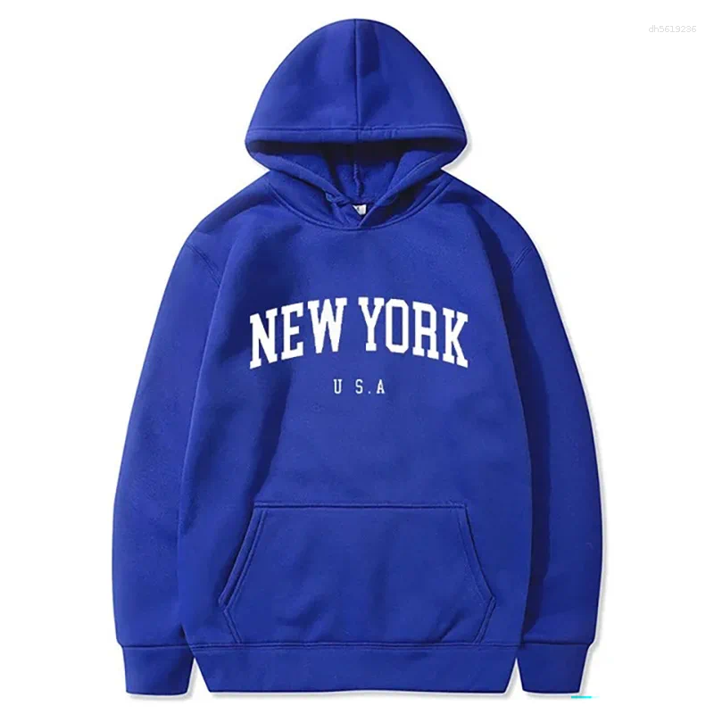 Men's Hoodies YORK Autunm Winter Printed Hoodie Brand Hoody Clothes Vintage Fashion Casual Street Unisex Long Sleeve Pullovers