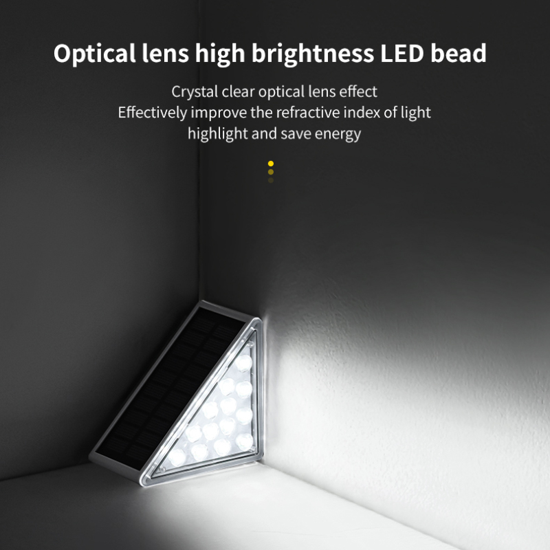 LED Step Lights for Courtyard & Ladder - Solar Energy Efficient Lighting System