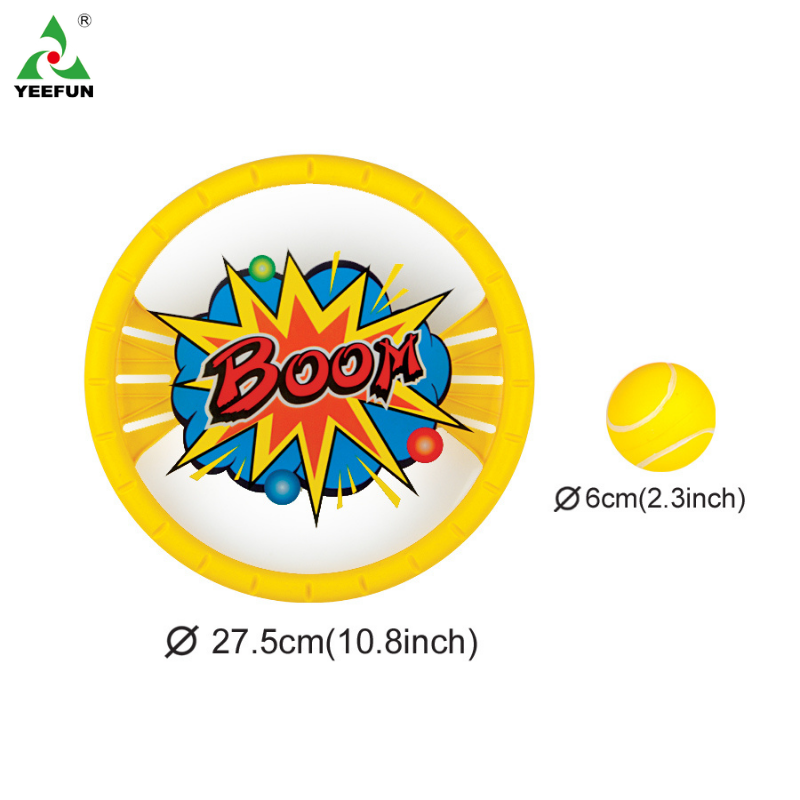 Family Fun Gift Set: 2 Player Toss and Catch Game with Bounce Balls - for Beach, Backyard, Park Play