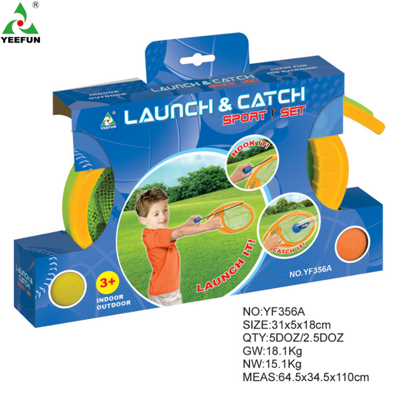 2-in-1 Toss and Catch Ball Paddle Set - 2 Player Connectable Paddles with Elastic String for Indoor Outdoor Games