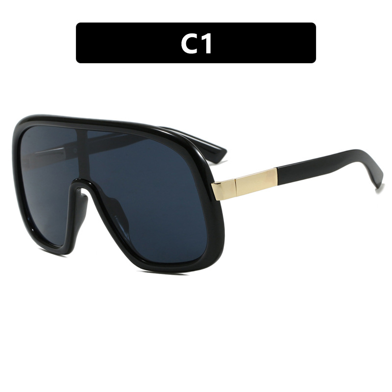 2025 Over sized Double Bridge Sunglasses for Women Fashionable UV 400 Protection Shield Shades