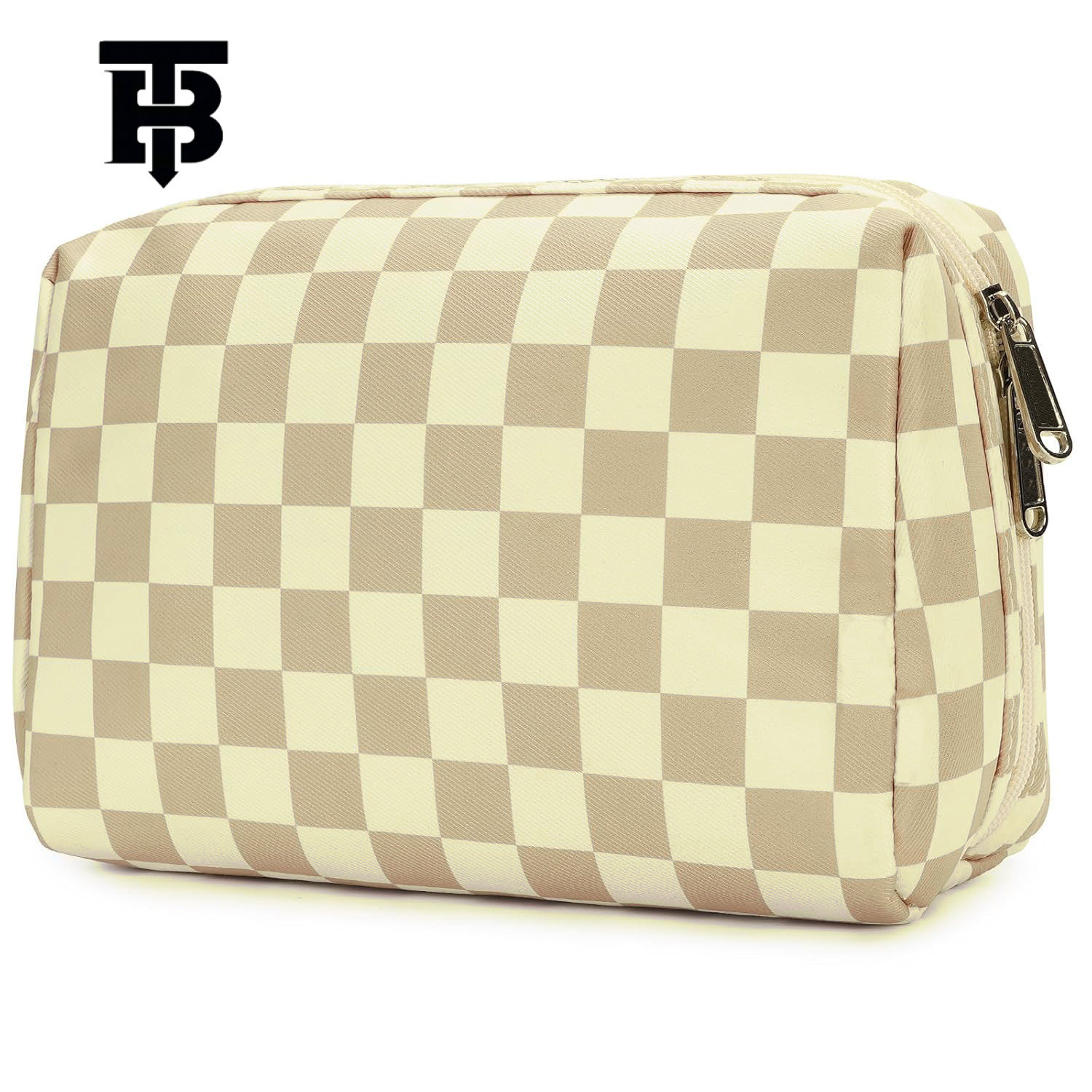 TB BHULAMTE Fashion Women's Waterproof Plaid Makeup Bag Designer Luxury Trend Large Capacity Handbag Portable Washroom Storage Bag Free Shipping