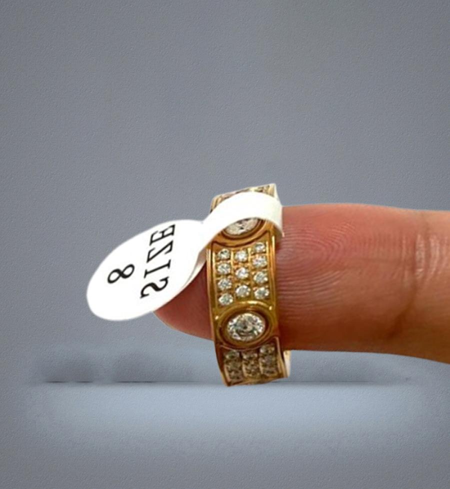 New full diamond titanium steel silver love ring men and women rose gold rings for lovers couple jewelry gift not box7668071