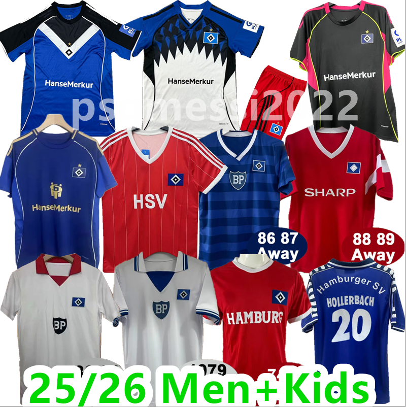 25 26 HSV Hamburger Soccer Jerseys VUSKOVIC REIS PHERAI HEFTI MUHEIM Karabec Home White Away Blue GLATZEL MANNER KINDER KITTEL football man Kids kit Uniforms