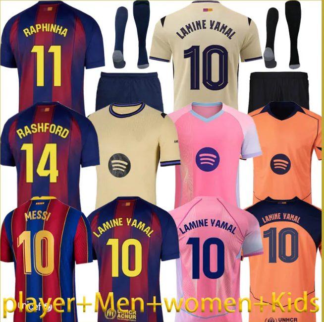25 26 LAMINE YAMAL LEWANDOWSKI soccser jersey PEDRI Barcelonaes football shirt home away GAVI 10 11 Retro Football Shirt 2025