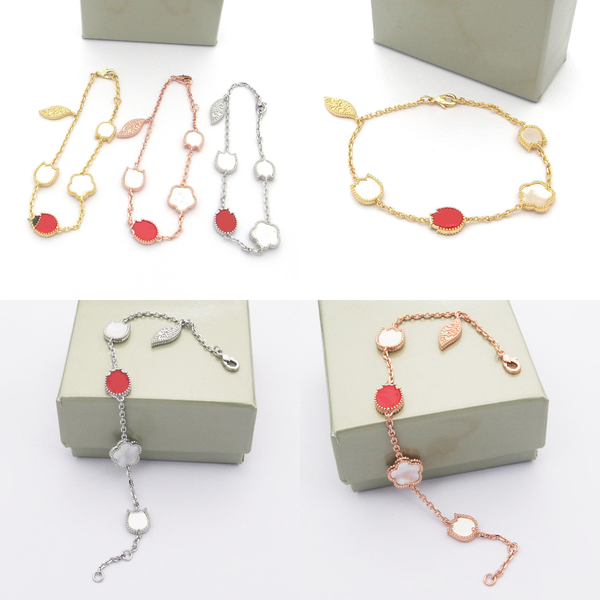luxury bracelet jewellery designer for women charm clover bracelet Ladybug bracelet Valentines Day gift trendy styles bracelet woman luxury designer bracelet