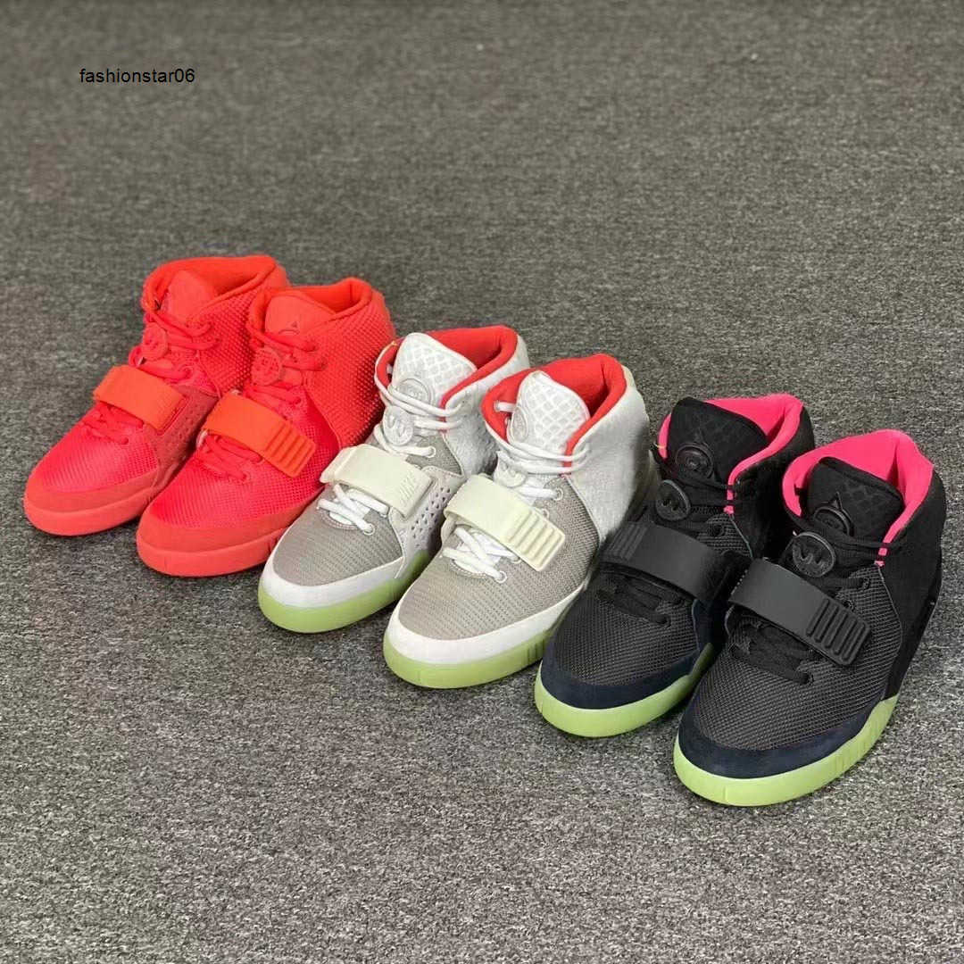 Casual Shoes Athletic Shoes 2023 Authentic Basketball Shoes Boots 2 II Solar Nrg Red October Glow In The Dark Men Women Sports Sneakers With Original box US713