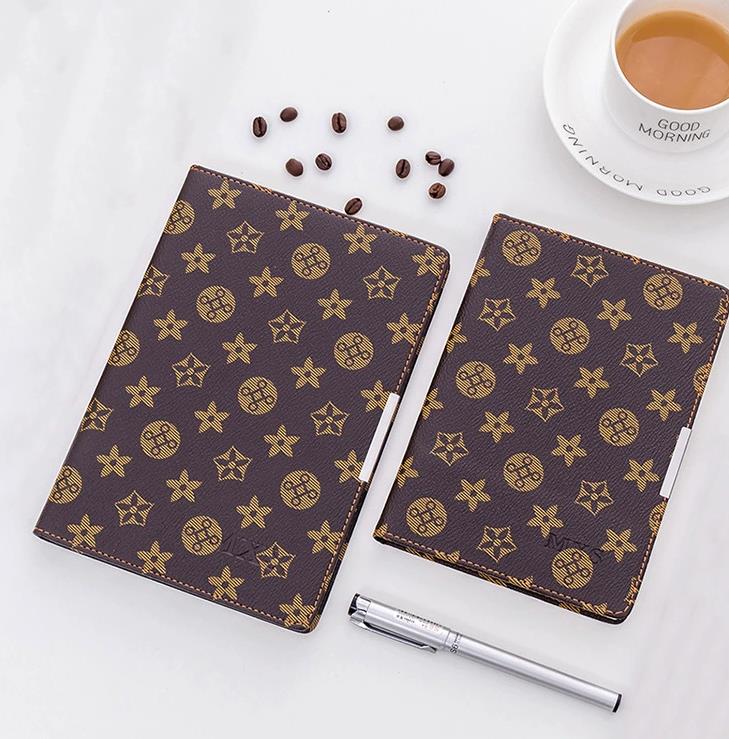 16-18 Notebook Trendy Printed Leather Cover Journal Student Portable Business Diary 250818