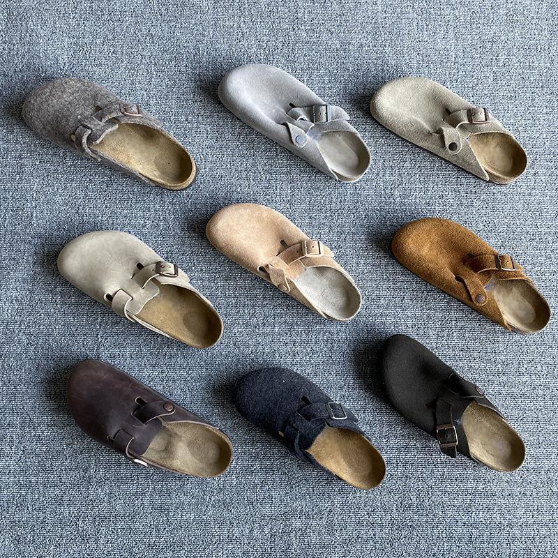 With Box Designer Clogs Sandals Clog Slippers Cork Flat Fashion Summer Genuine Leather Slide Favourite Womens Mens High Quality Beach Shoes