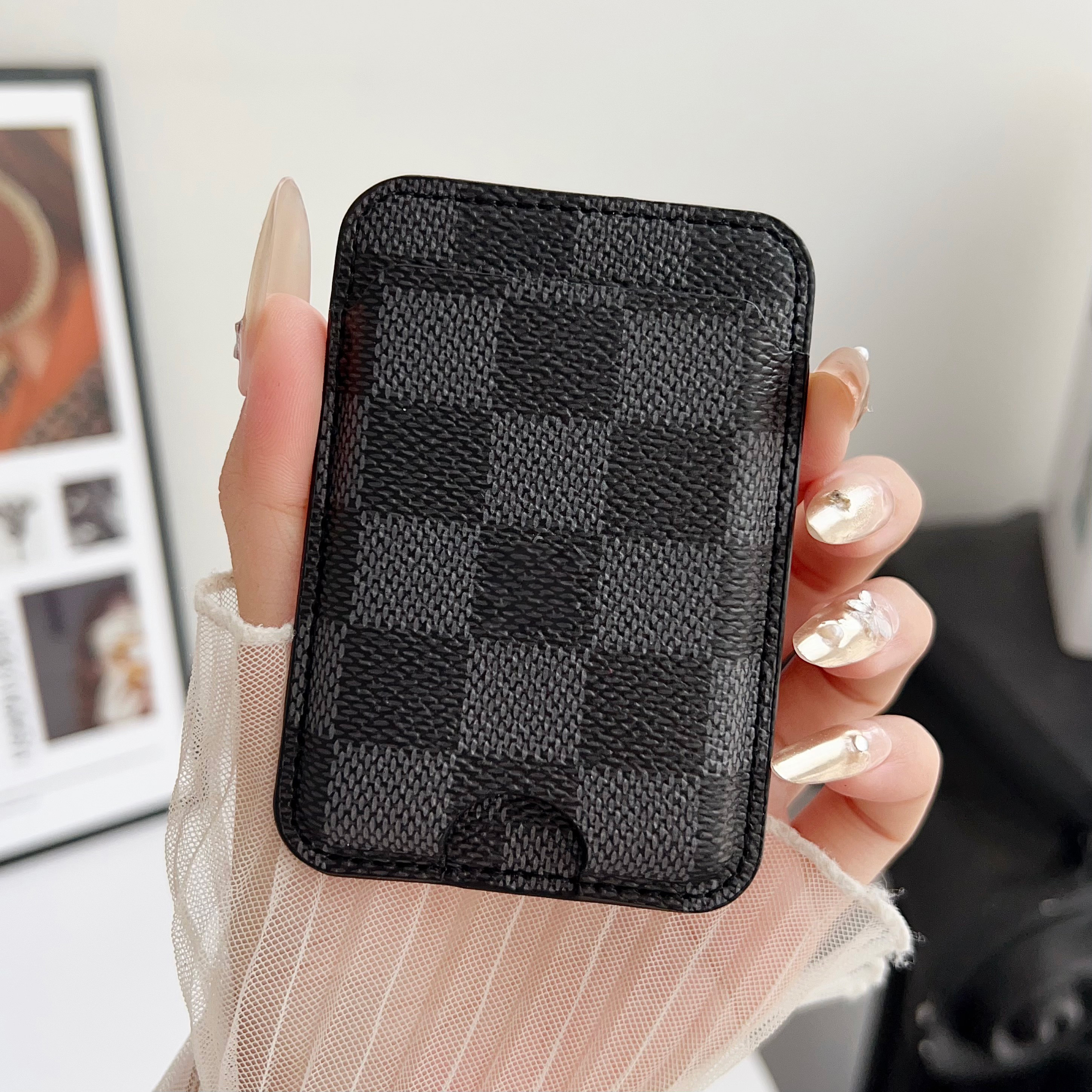 2025 New New Magsafe Magnetic Design Leather Card Holder Wallet Case For Iphone 14 Pro Max 13 12 Bag Cover Cell Phone Accessories Free Shipp