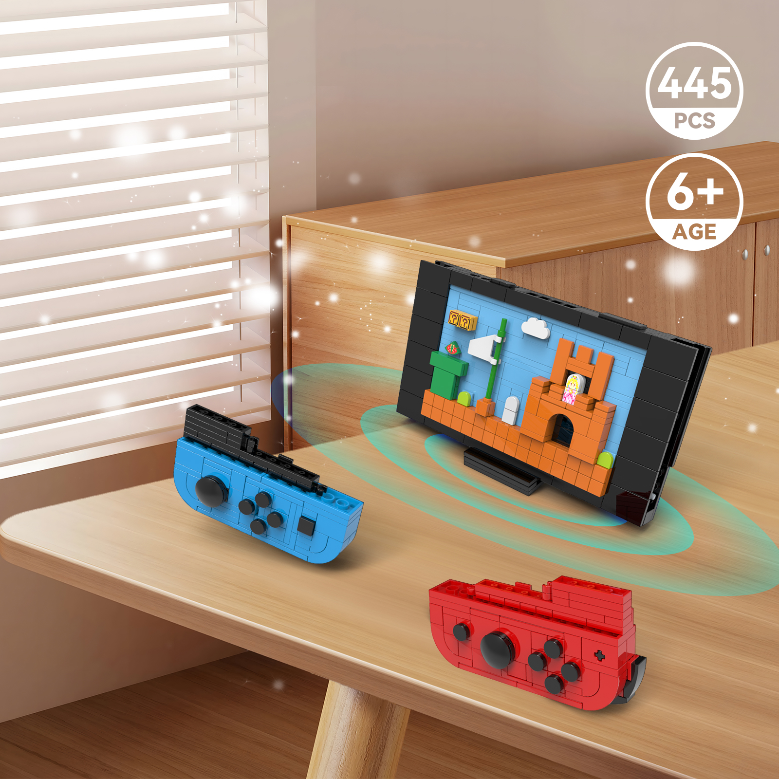 Game console building block toy set detachable MOC classic Chinese domestic assembly building block model gift toy