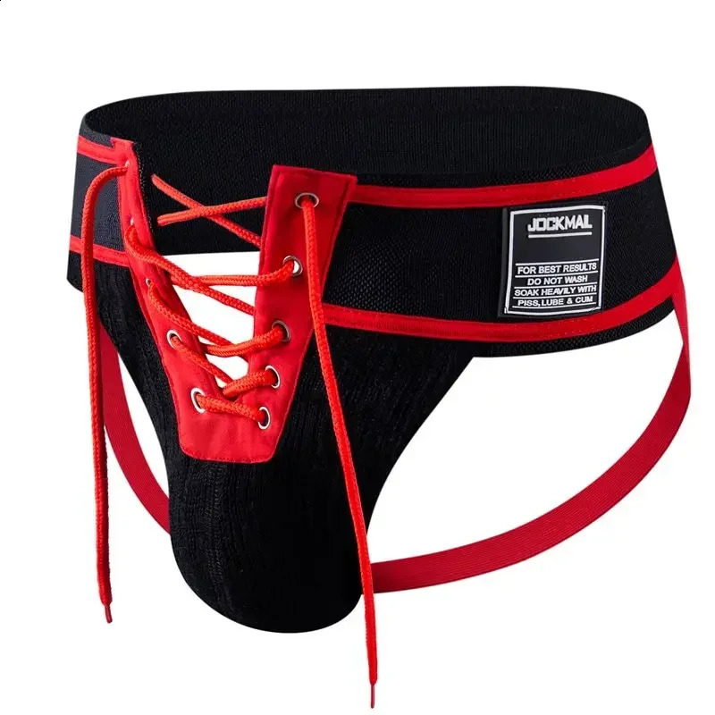 Mens Underwear Men Sexy Briefs Jockstrap Front Pouch Open Tether Binding Straps Panties Thongs Underpants Gay Slip Homme Srting250827