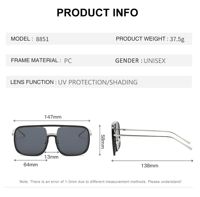 Unisex Street Style Tortoise Pattern Flat Top Frame Sunglasses, Trendy Casual Sunglasses for Everyday Use, Fashion Accessories for Outdoor Activities