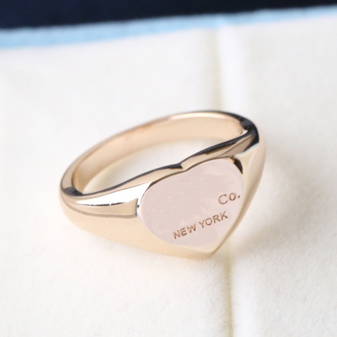 ring luxury rings Designer Women Men LOVE high quality Fashion Classic Size 5-9 Gold Letter Band Ring Couple Rings Gift 3 colors very nice