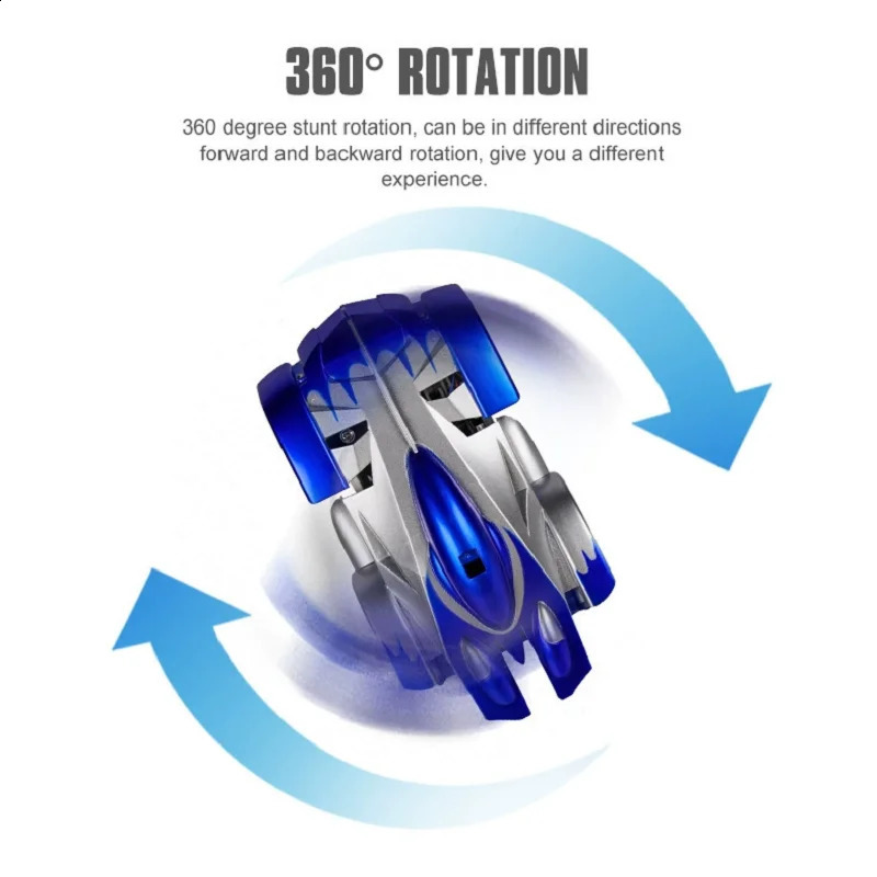 2.4G RC CAR Wall Climbing Car Remote Control Toys Climb Wall Ceiling Light Racing Model Electric Antigravity Children Toy 250827