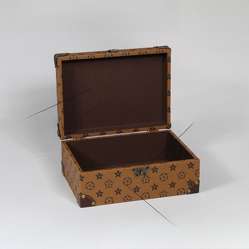 T5K High-Value Plaid design Desktop Bedroom Nightstand High-End Light Small Storage Box Entryway