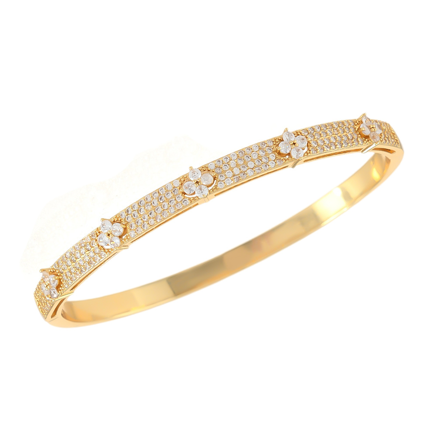 Designer Bracelet Bangle Luxury Jewelry Micro Pave Zirconia Flower Full Pave Minimalist Chic Trendy Unique High End Niche Elegant Versatile Bracelet f