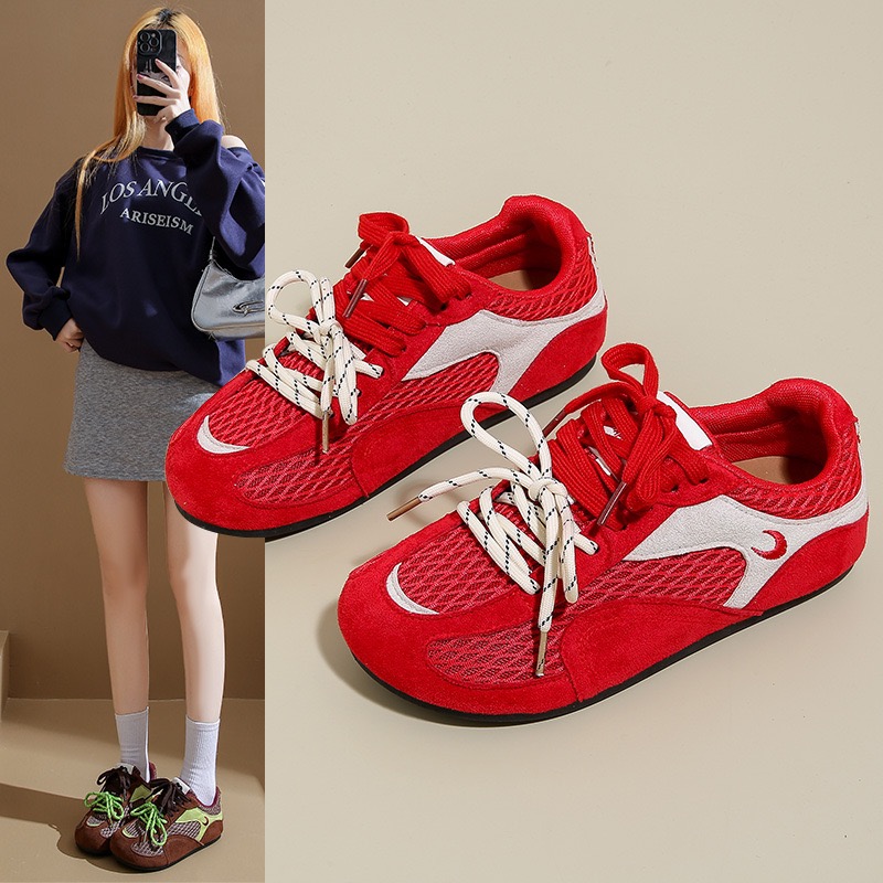 Free shipping Autumn brown leopard print vulcanized flat lace outdoor non slip casual and comfortable womens sports designer shoes