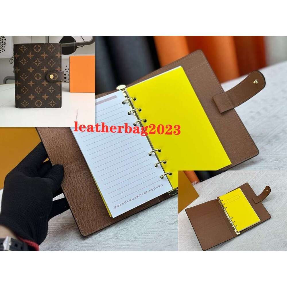 PM MM Agenda Holder Case Planner With Box Large Small Waterproof Ring Notebook Cover Work Meeting Note Calendar Luxury Designer Wallet Credit Card Case Womens
