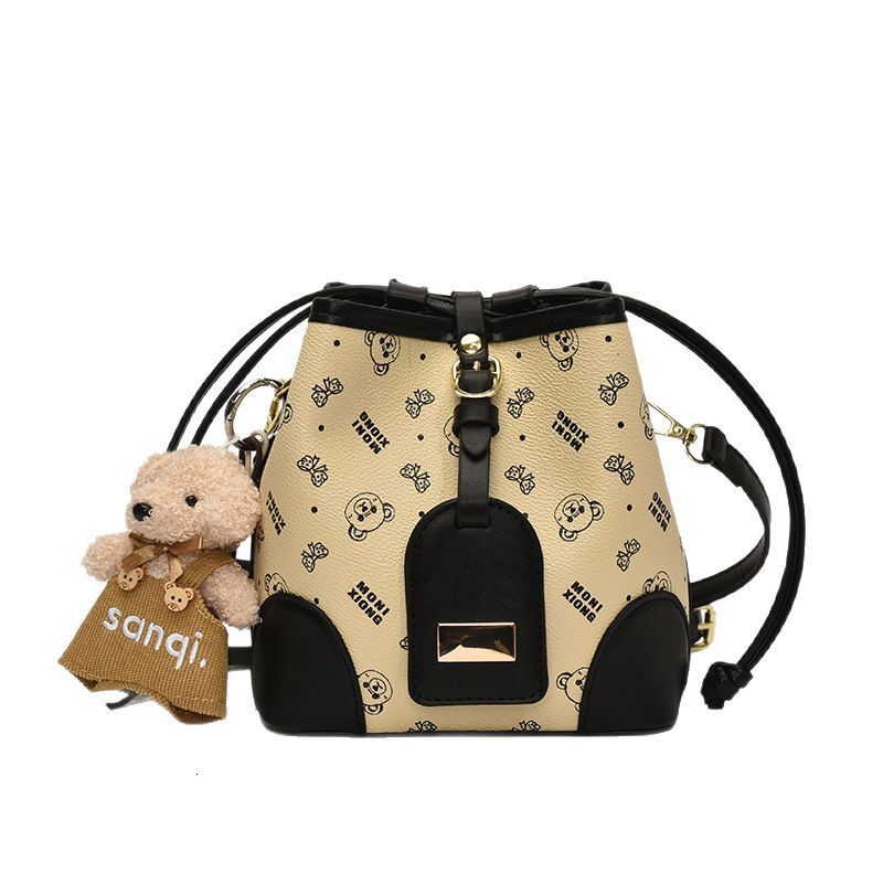 High Quality Drawstring Bucket Bag Free Delivery To Your Door For Women New Fashion Versatile Stylish Shoulder Designer Bag Luxury Bag Niche Printed C