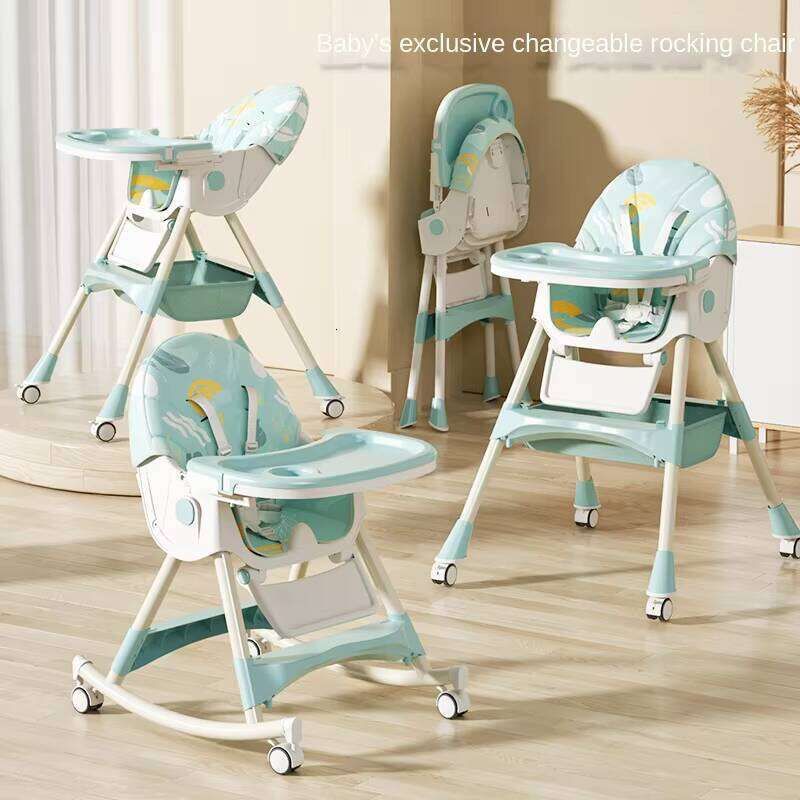 New high quality hot selling baby and children's three in one foldable portable adjustable baby high chair and dining table and chair
