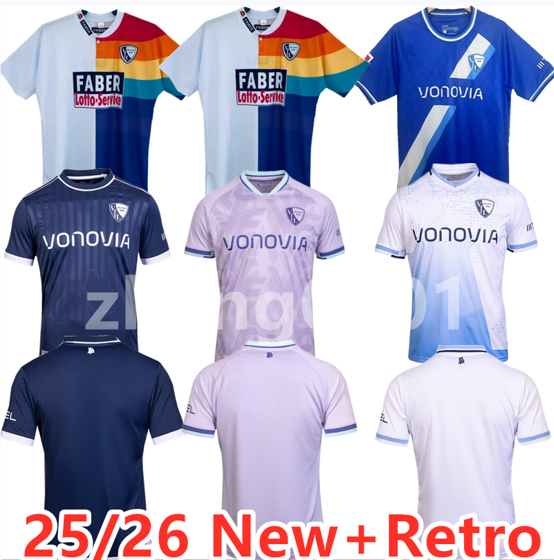 25 26 Vft Bochum HOFMANN soccer jerseys Retro classic 1997 1998 PASSLACK BALDE MIYOSHI ORDETS BERO KWARTENG MASOVIC WALDOCH SISSOKO Uniforms Men Football Shirt
