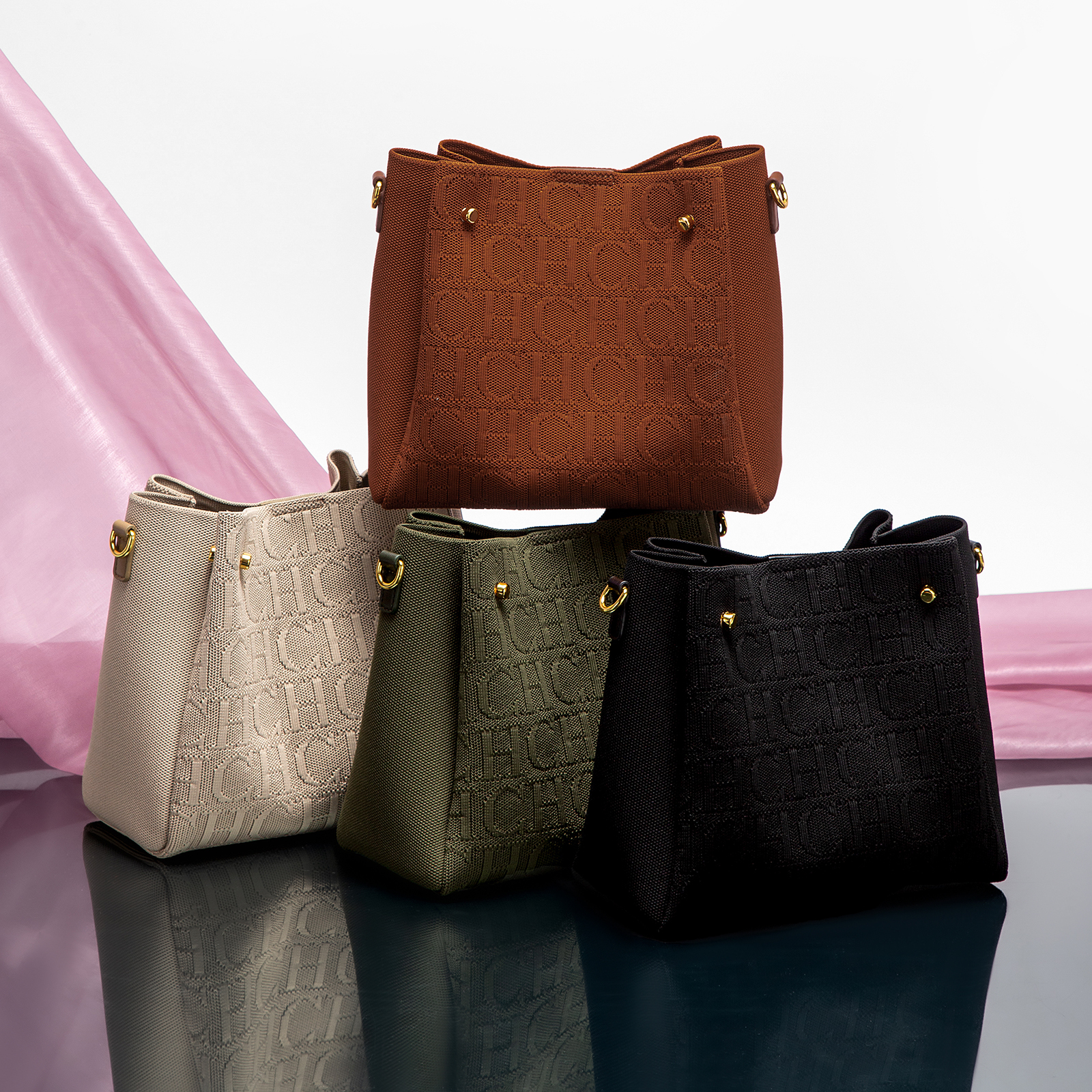 CHCH Fashion Party Multifunctional Occasion Handbag Classic Retro New Solid Color Letter Design Women's Shoulder Bag