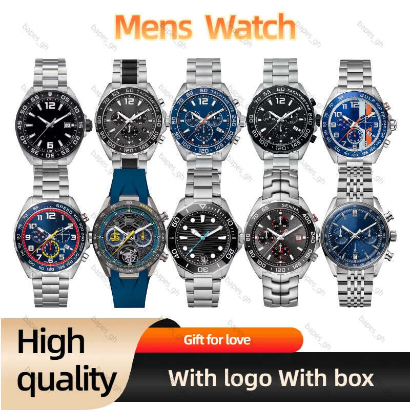 AAA Tagly Hueuerly chronomat Luxury Mens Tagly Huer F1 Watch Designer Superclone Watches Men Designer Womens Watches High Quality Quartz Battery Watch With Box d2