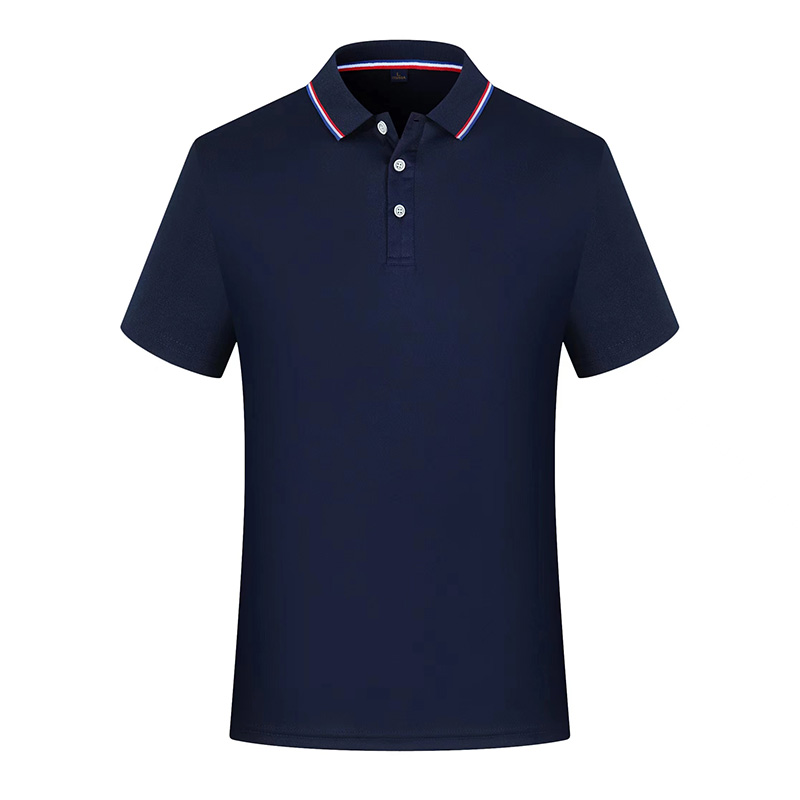 Customized silk and cotton multi-color seamless collar enterprise workwear POLO shirt printed summer wholesale